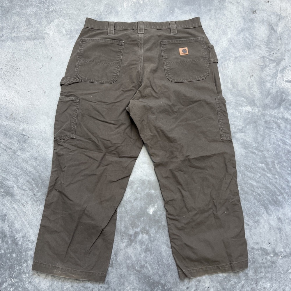 Vintage Carharrt Pants Brown Dungarees fit 38/32‎